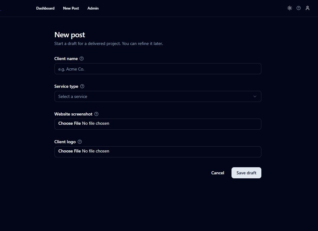 Auto Posting App screenshot